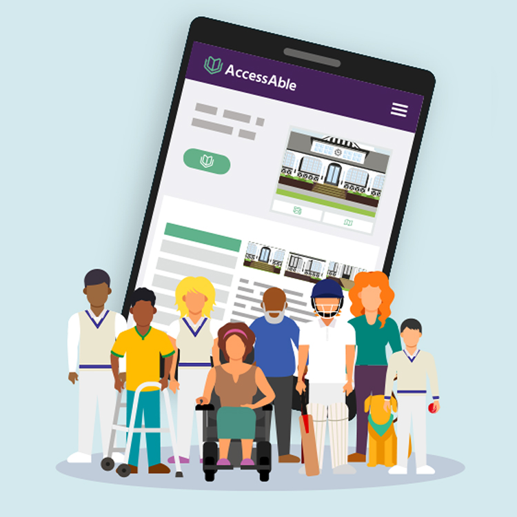 A selection of characters designed by Surfr Media for AccessAble.