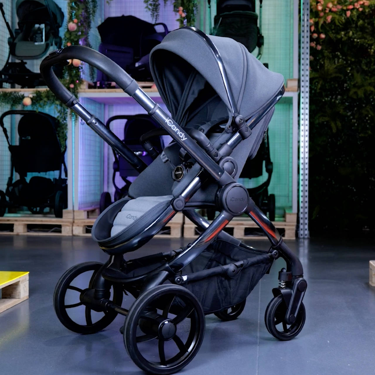 The iCandy Peach filmed in store at the Direct4Baby branch in Aintree, Liverpool.