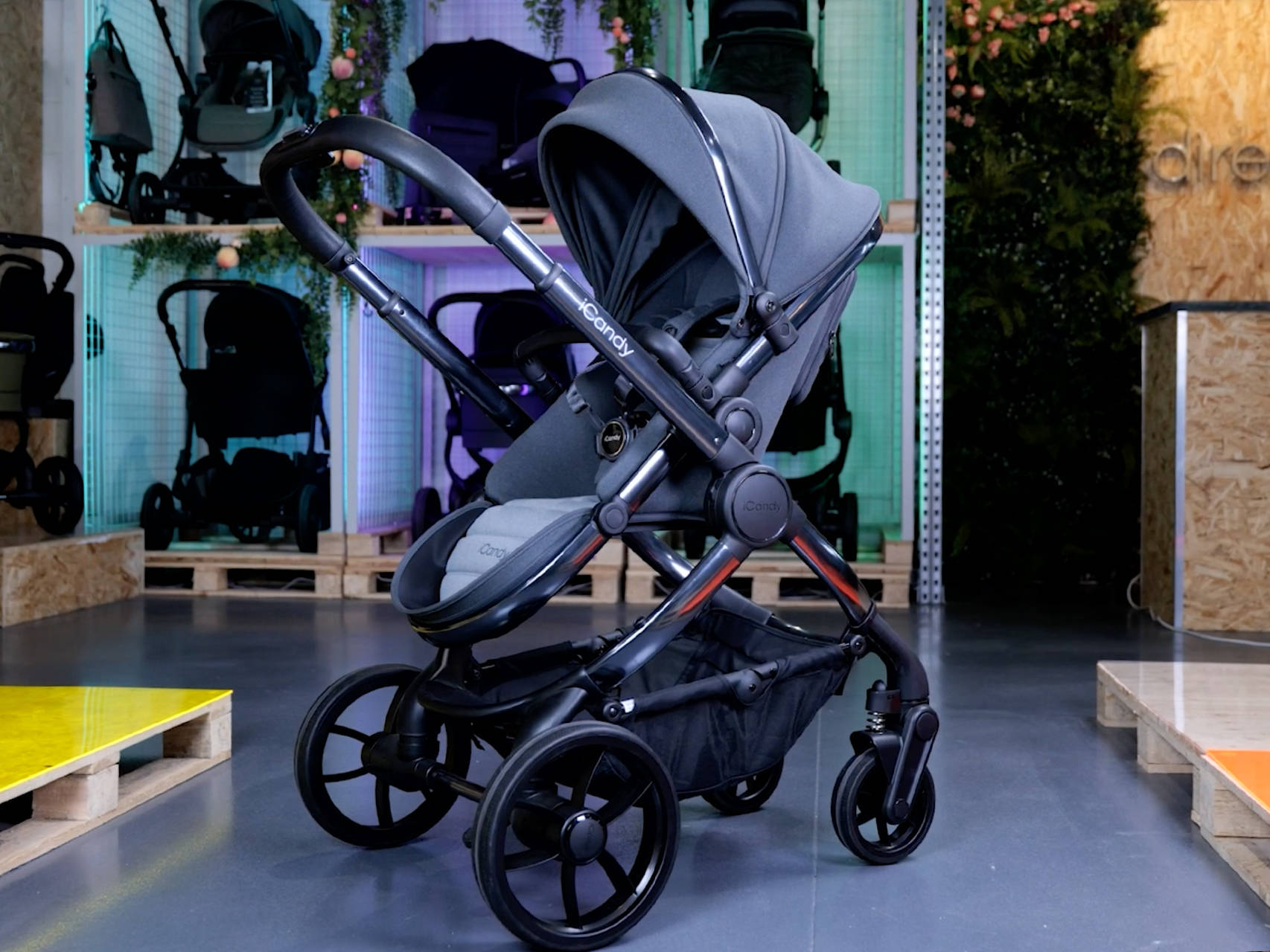 The iCandy Peach filmed in store at the Direct4Baby branch in Aintree, Liverpool.