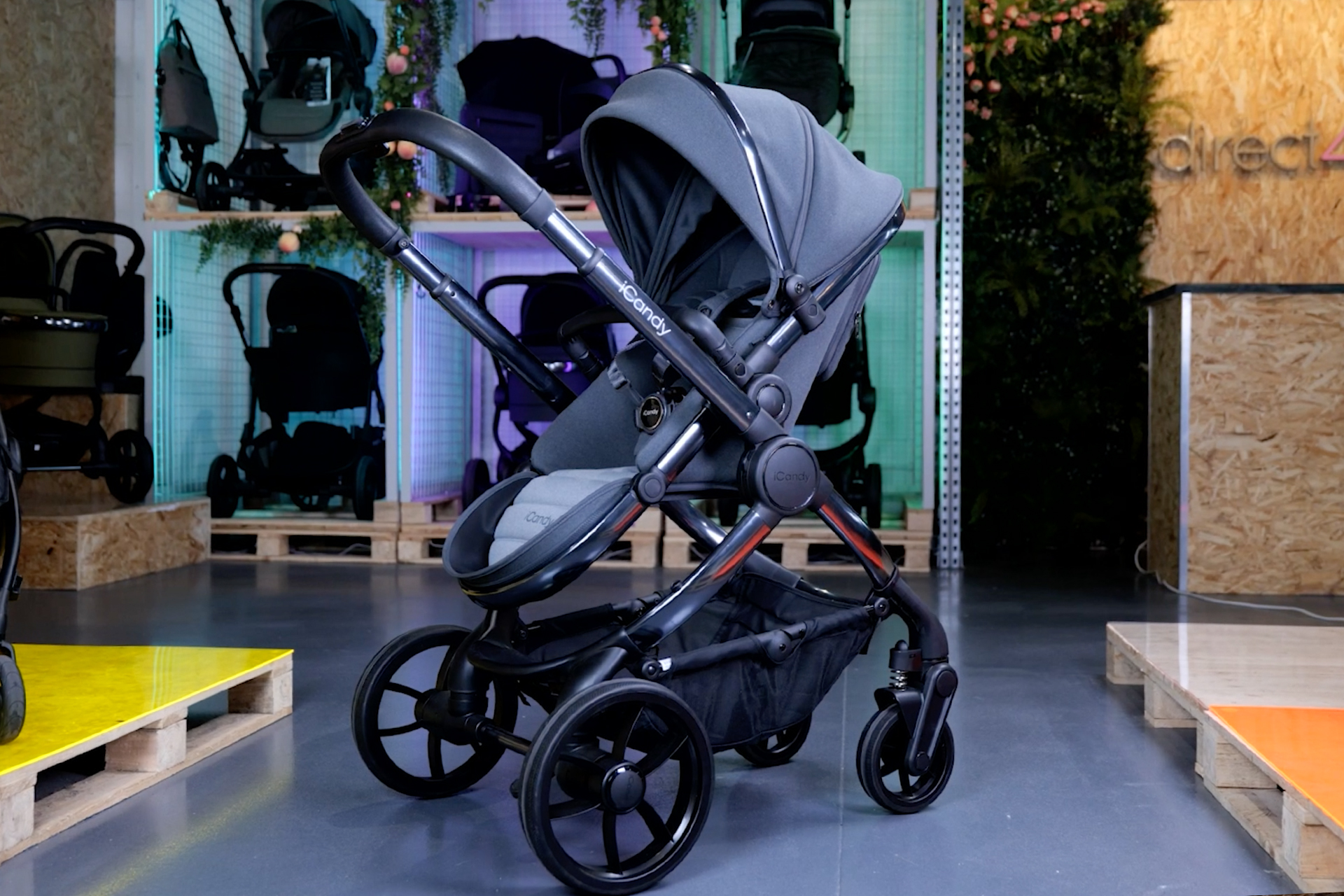 The iCandy Peach filmed in store at the Direct4Baby branch in Aintree, Liverpool.