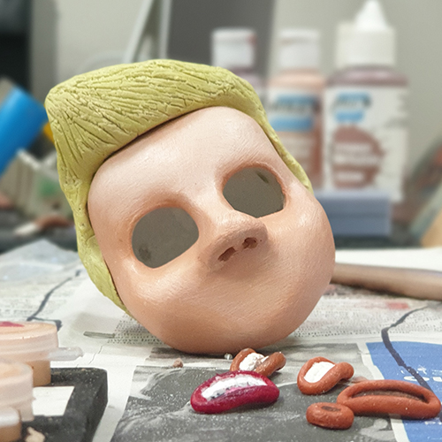 Behind the scenes of handcrafted puppet fabrication for inclusive stop motion animation project.