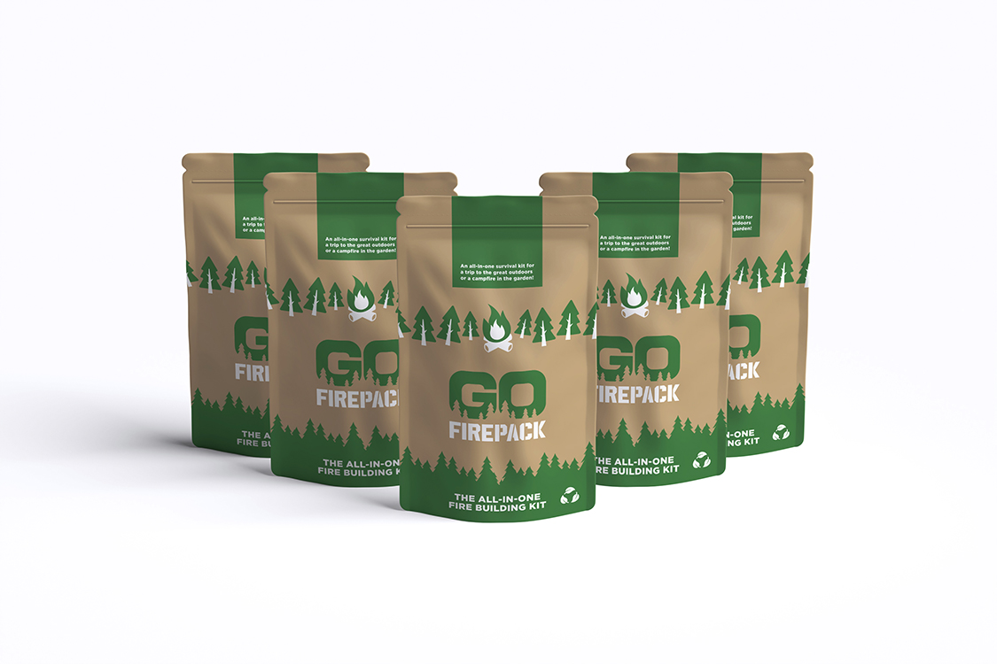 Go Firepack packaging design by Surfr Media.