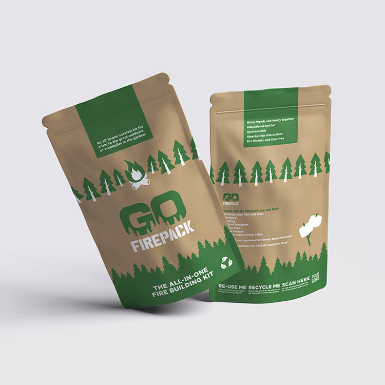 Go Firepack packaging design by Surfr Media.