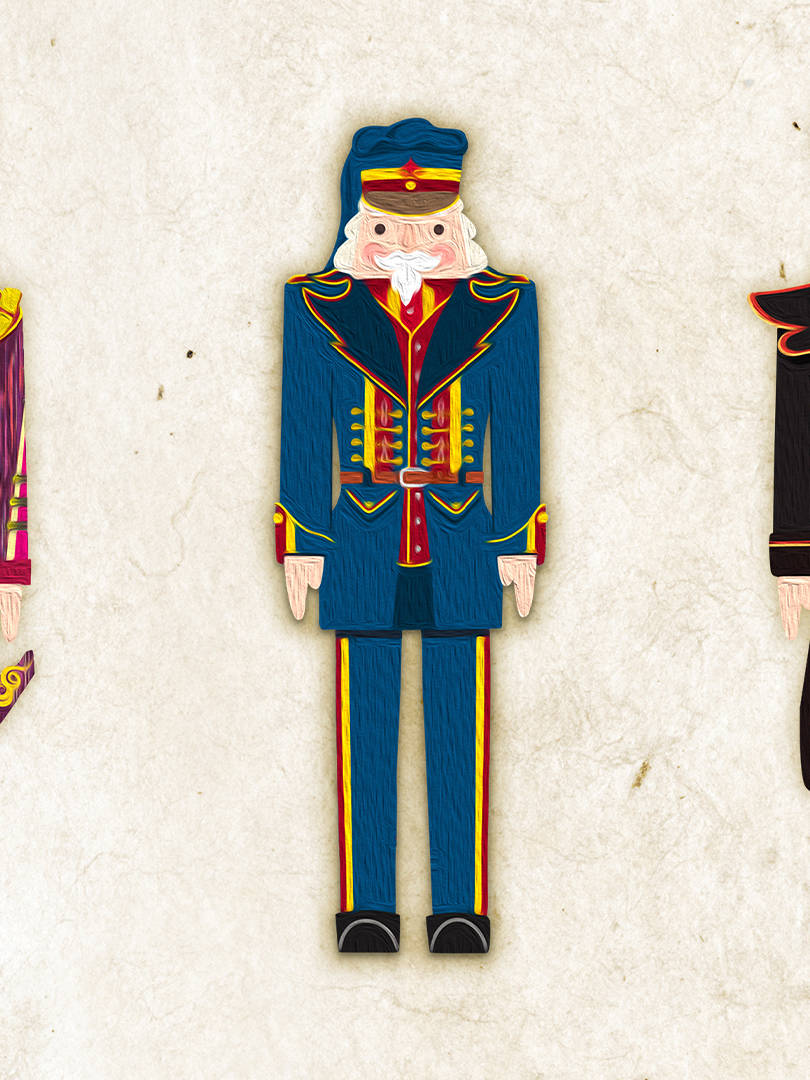 A selection of characters designed for a Christmas event in Liverpool by Surfr Media.