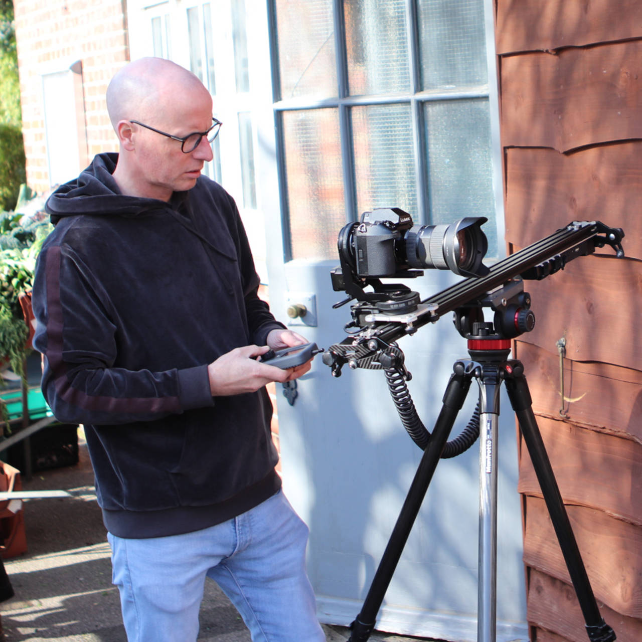 Student from Burlington House School working inside a London coffee roastery during inclusive education video production filmed by Surfr Media.