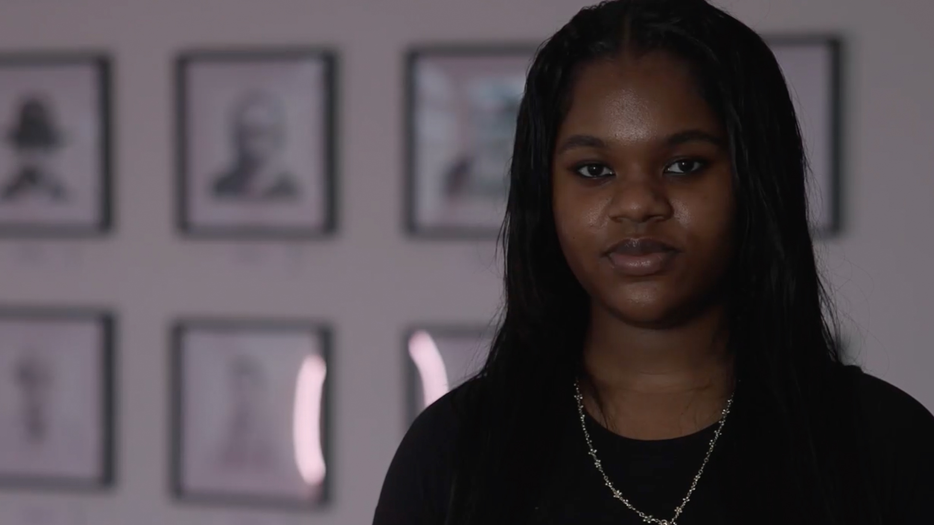 A neurodivergent student from Burlington House Sixth Form looks at the camera.