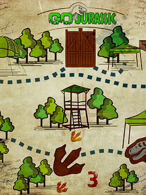 A map designed by Surfr for an outdoor activity park