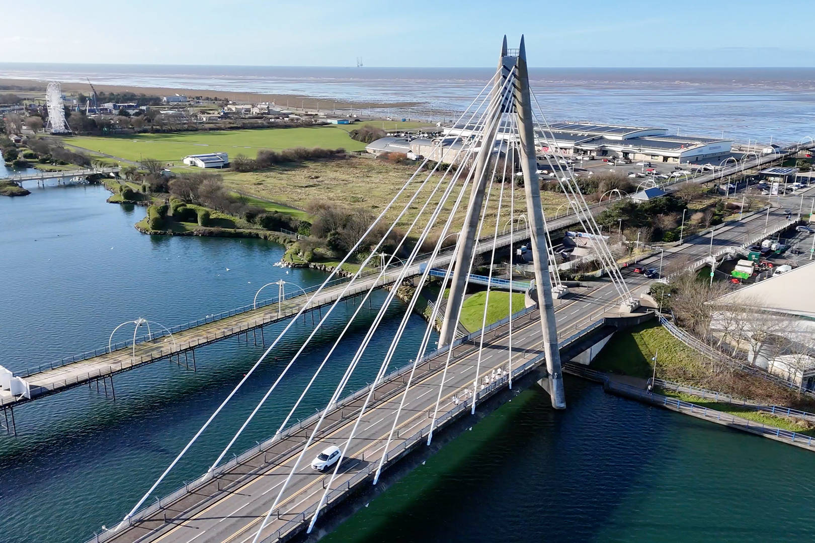 Southport Video Company Surfr capture aerial drone footage of Southport