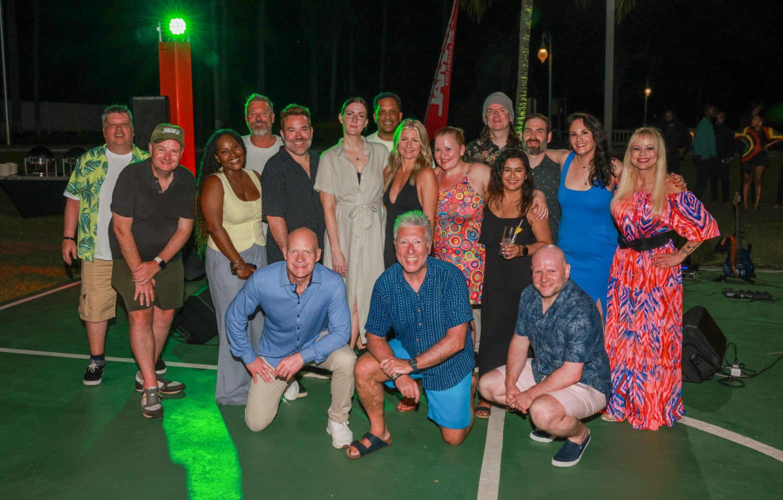 A group photograph of radio presenters from the UK and Canada by corporate photography and Southport content creation company Surfr Media.