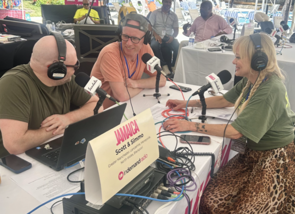 The Liverpool content creation team live on air from a broadcast in Jamaica.
