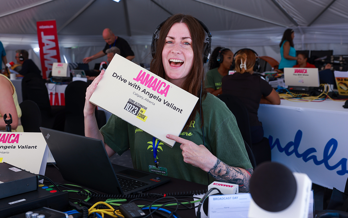 Canada radio presenter Angela Valiant poses for a photo taken by Southport videographer and photographer Matt Bell from Surfr Media.